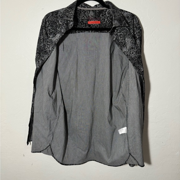 VISCONTI Men's Black Long-Sleeve Button Up Large - Picture 2 of 5